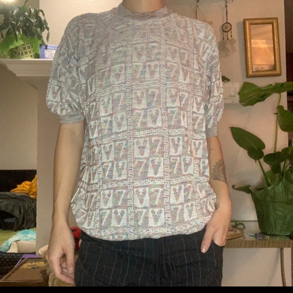 Maltos USA Rainbow Knit Vintage Sweater